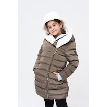 Benitto Kids Kız Çocuk Kaban Haki