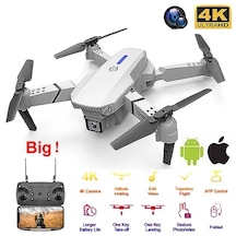 E88 4k Hd Çift Kameralı Drone App Kontrol Wifi Li Katlanabilir