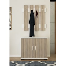 Portmanto Takım Ayakkabılık Vestiyer Askılıklı Ayakkabılık Dolabı Cordoba - Beyaz