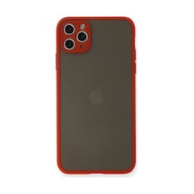 İphone 11 Pro Max Kılıf Montreal Silikon Kapak - Kırmızı