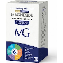 Magneside Magnezyum Kompleks Ve Vitamin B6 P5p İçeren 6'lı Form 60 Tablet