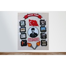Atp02 Atatürk Köşesi Panosu Zeminsiz Keçeden Eğitim Materyali
