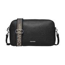 Calvin Klein Kadın Marka Logolu Günlük Kullanıma Uygun Siyah Omuz Çantası Lv04f3642g Ub1