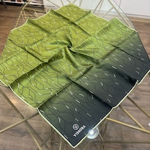 Vissona %100 Twill İpek 90x90 Eşarp - 04897 - 90 X 90 / Yeşil Yeşil