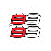 Bay Etiket Rfhlm50 Reflektif Lorenzo 99 Sticker Seti 2'Li Set