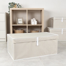 Çok Amaçlı Düzenleyici Kapaklı Sandık Tipi Kutu Hurç Organizer 70 X 40 X 30, Kahverengi