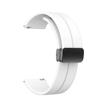 Samsung Gear S3 Krd-84 22mm Silikon Kordon - Beyaz
