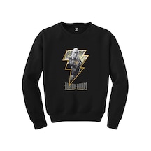 Black Adam Logo Siyah Sweatshirt