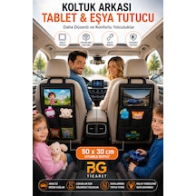 2 Adet Araç İçi Tablet Tutucu Koltuk Arkası Organizer Araba Oto Çocuk Çok Bölmeli Organizer Cepli Eşya Düzenleyici