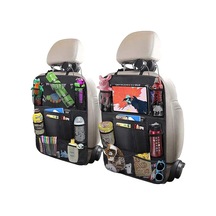 Geeksen "2'li Set Uleeka Araç Koltuğu Düzenleyici - 10" Tablet Cebi, 9 Cep, Su Geçirmez, Seyahat Ve Çocuklar İçin" Çok Renkli