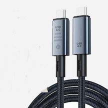 Pmr Usb4 Kablo 40gbps 240w Hızlı Şarj Ve Data Kablosu 1 Metre Zr850