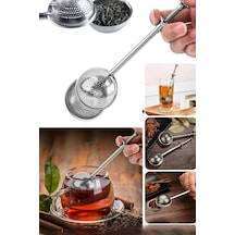 Çay Demleme Aparatı Bitki Çayı Süzgeci Demleme Cin527 Gri