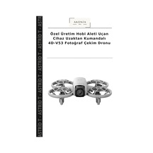 Özel Üretim Hobi Aleti Uçan Cihaz Uzaktan Kumandalı 4d-v53 Fotoğraf Çekim Dronu