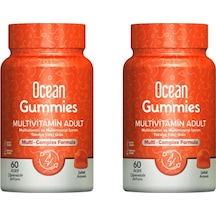 Ocean Gummies Multivitamin Adult 2 x 60 Çiğnenebilir Jel Form
