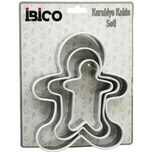 Baysa 3lü Kurabiye Kalıbı 8 - 9.5 -13.5 Cm Çok Renkli
