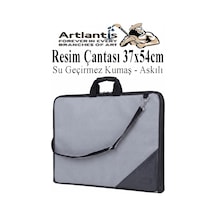Resim Çantası Kumaş 37x54 Cm 1 Adet Teknik Resim Dosya Çantası 35x50 Cm Askılı Bez Proje Çantası Fermuarlı Okul Sınıf