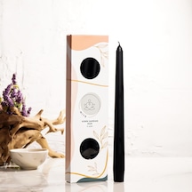 Mitr Siyah Şamdan Mum Çok Renkli