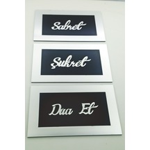Pleksi Sabret Şükret Dua Et Duvar Dekoru (409095721)