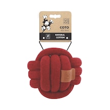 M-pets Coto Red Ball 15cm Örgü Top Oyuncak