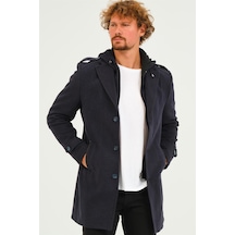 Plt8401 Dewberry Erkek Palto-Diagonal Lacivert-Diagonal Lacivert