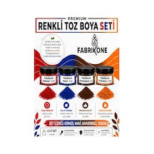 4'lü Set Premium Parafin Soya Wax Toz Mum Boyası Hobi Seti - 5 Cc Kırmızı, Mavi, Kahverengi, Turuncu Bkfab4kmkht5g Karışık