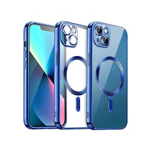 Uray Store Apple iPhone Uyumlu  15 Kılıf Kross Magneticsafe Kapak - Lacivert