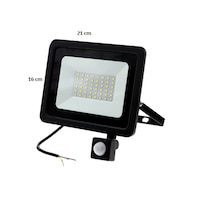 50W Sensörlü Led Projektör 50 Watt 220V Beyaz Işık