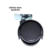Mey İthalat Kilitsiz 4cm Ayak Siyah