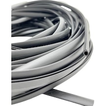 Contacall Alüminyum Raylı Dolap Fitili / Raylı Dolap Kapak Contası Ray Fitili 10 Metre Siyah