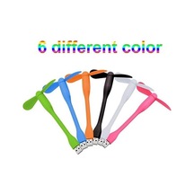 Swallowzy Mini Usb Fan 6'lı Paket Taşınabilir Esnek Soğutucu Soğutma Fanı Bilgisayar Pc Dizüstü Bilgisayar İçin Güç Bankası