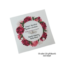 Anneler Günü Hediyesi Hadis-i Şerifli 100 Çift İnci Küpe Ve Kartları