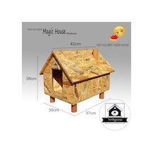 Kedigram Kedi Kulübesi Kedi Evi Magichouse Medium Dış Mekan Su Geçirmez
