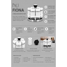 Fiona 6'lı Döner Baharatlık Seti - 899529079 Diğer