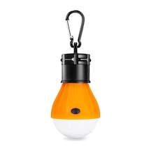 Folinda Portatif Led Kamp Lamba, Fener Rengi Ve Parlaklık Ayarlı, Dağcılık Kancalı, 3 Aaa Pil İle Çalışır Pil Yok , Turuncu