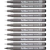 Drawing System Teknik Çizim Kalemi 11'li Tam Set-4