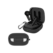 Novahub Silikon Koruyucu Kapak Qcy T13 Anc Airdots Tws Bluetooth Kulaklık Kutusu Toz Geçirmez Koruyucu Kılıf Siyah Siyah