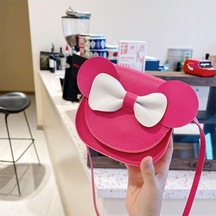 Dancemonkey Satchel Omuz Mini Kulaklı Küçük Küçük Kızlar Kırmızısı Ilmek Gül Fare Dayanıklı Çantaları Çanta Ve Pembe