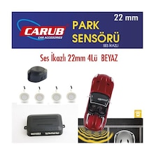 Park Sensörü Sesli 22mm 4 Lü Beyaz