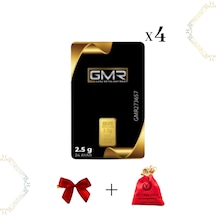 4 Adet 2,5 Gr 24 Ayar  Altın Gmr