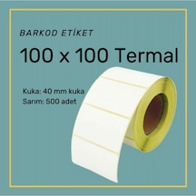 100x100 Termal Barkod Etiket Koli Etiketi 500 Sarım Kargo Etike