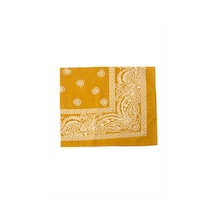 Zero Land Çini - 51 - Desenli Bandana 50x50 - Shopgpt - Hardal Sarı