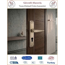 Sofuoğlu Uzay Aynalı Kapı Kolu - Nikel Saten - Dış Kapı - Yale