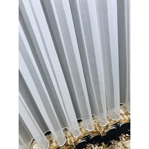 Tül Perde Ayder Desen D018414,802 Düz Armür Ekru