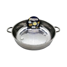 No-3 - 30cm Basık Süzek Metal Süzgeç 5468 Çok Renkli