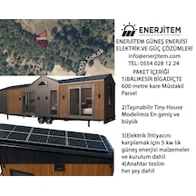 Enerjitem Tiny House,balıkesir Bigadiç'te Arsa,5 Kw Güneş Enerji