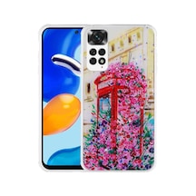 Zore Redmi Note 11 Global Kılıf Simli Desenli Kamera Korumalı Parlak Ogaa Popy Kapak - Kulübe