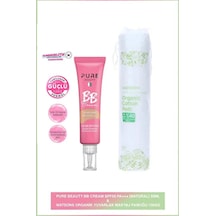 Pure Beauty Bb Krem, Spf50, Pa++++, 02- Natural 30 Ml + Watsons Organik Makyaj Pamuğu 02 Natural