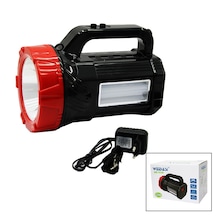 2in1 1led - 16smd El Feneri - Projektör Fiş Şarjlı Telefon - Ampul Çıkışlı Powerbank 5615 Açık Ahşap
