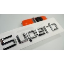 Skoda Superb Yeni Nesil Bagaj Krom Abs 3M 3D Yazı Logo Amblem