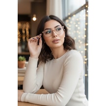 Glam Cat Eye Mavi Işık Filtreli Optik Cam Uyumlu Koruyucu Gözlük Nude